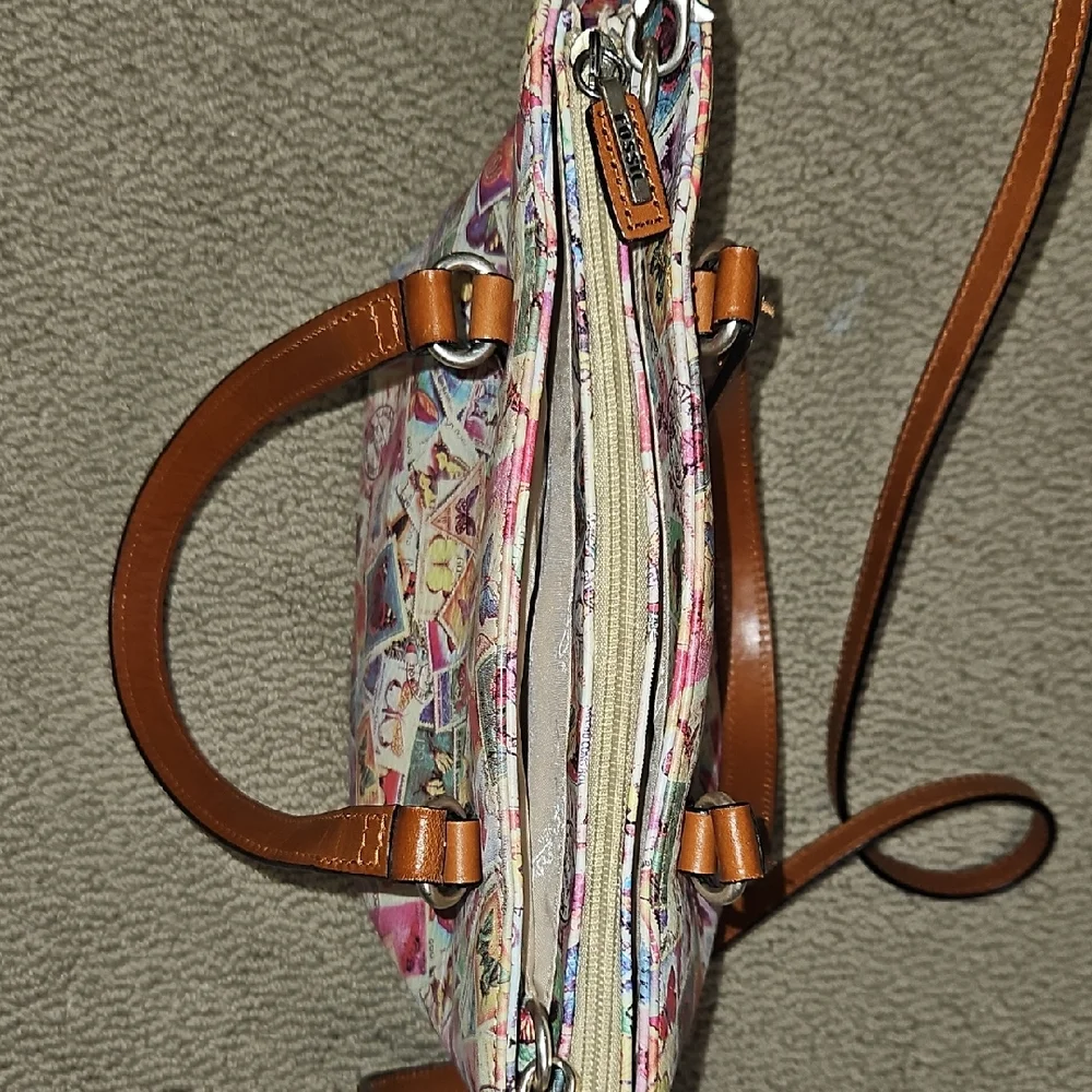 Unique Fossil Multicolor Butterfly Crossbody Bag - Picture 5 of 13